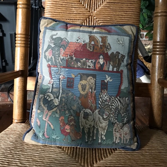 Rare Vintage Noah’s Ark Pillow - Picture 5 of 8